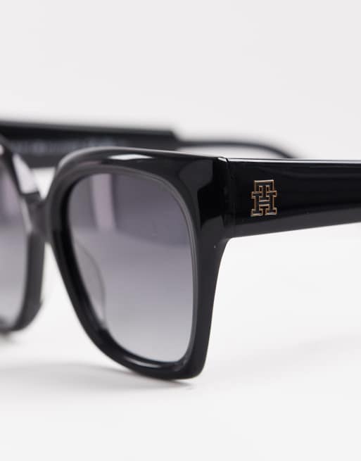 Tommy Hilfiger - Lunettes de soleil à monture épaisse - Noir , 2 de 3