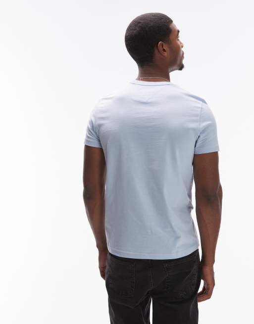 Tommy Hilfiger - Lyseblå T-shirt med logo, 4 af 4