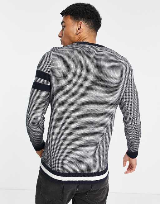 Tommy Hilfiger macro jacquard crew neck jumper