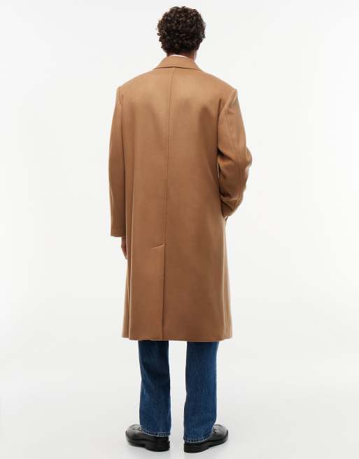 Tommy Hilfiger manteau en mélange de laine à étiquette New York marron, 6 de 7