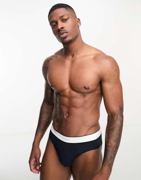 Tommy Hilfiger - Marineblå briefs med logo-taljebånd - view 1