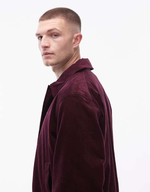 Tommy Hilfiger - Marineblå og bordeauxrød vendbar harrington-jakke, 3 af 5