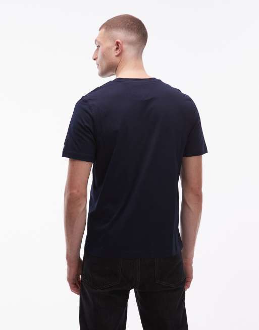 Tommy Hilfiger - Marineblå T-shirt med stort buet '1985'-logo, 3 af 5