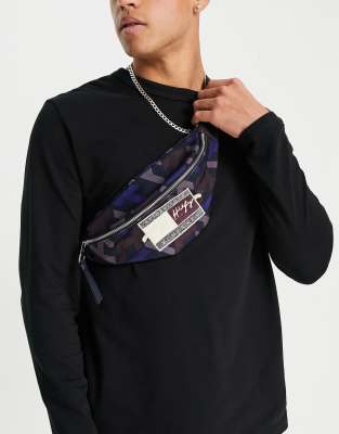 Tommy Hilfiger - Marsupio con stampa a monogramma multicolore