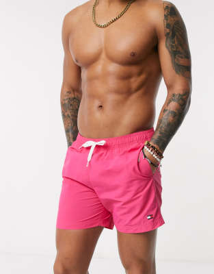 tommy hilfiger pink swim shorts