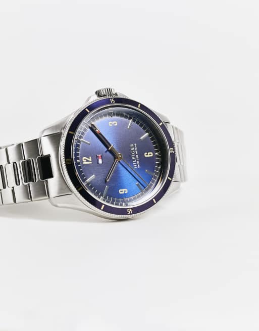 Tommy hilfiger discount blue dial watch