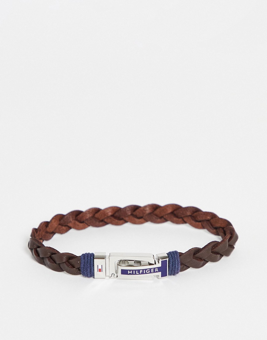 Tommy Hilfiger mens braided bracelet in brown 2790309