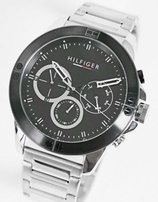 Tommy Hilfiger mens chronograph bracelet watch in silver 1791890