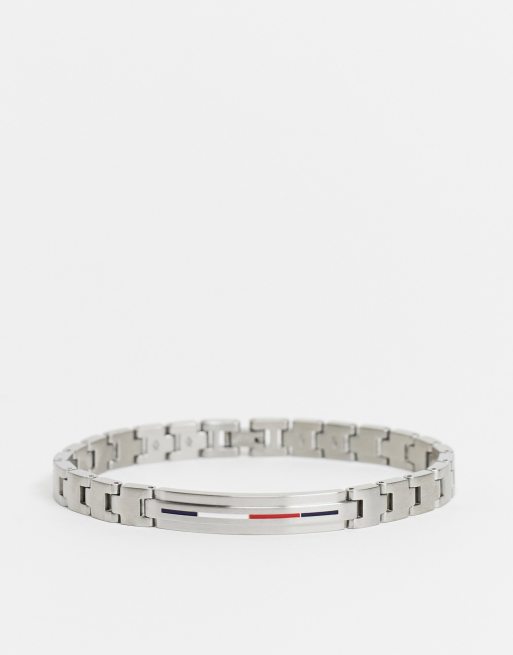 Tommy hilfiger men's silver on sale bracelet