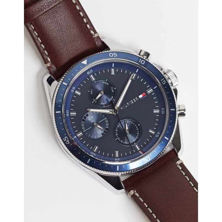 Tommy leather watch sale