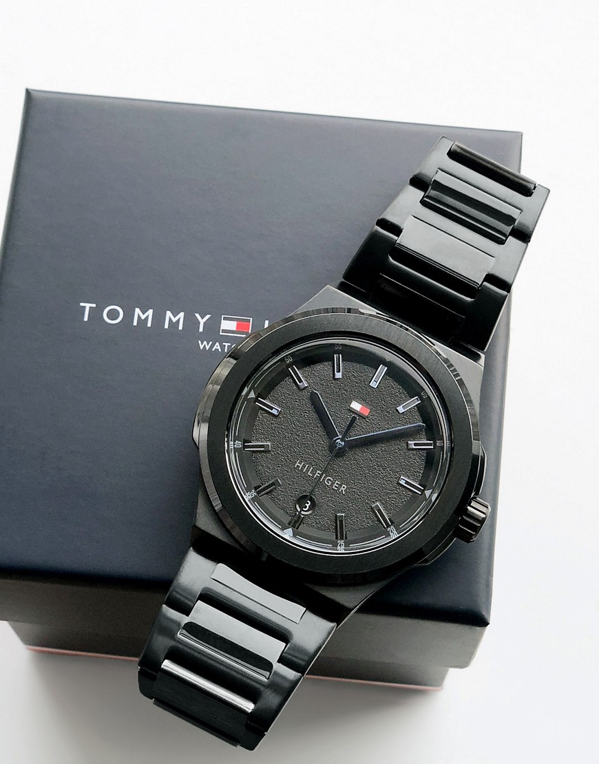 Tommy Hilfiger Mens Princeton Bracelet Watch In Black | ModeSens