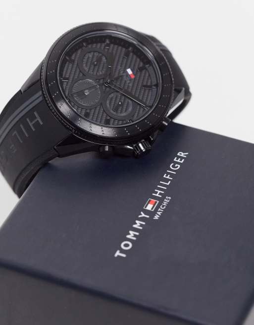 Tommy hilfiger men's on sale silicone sport watch