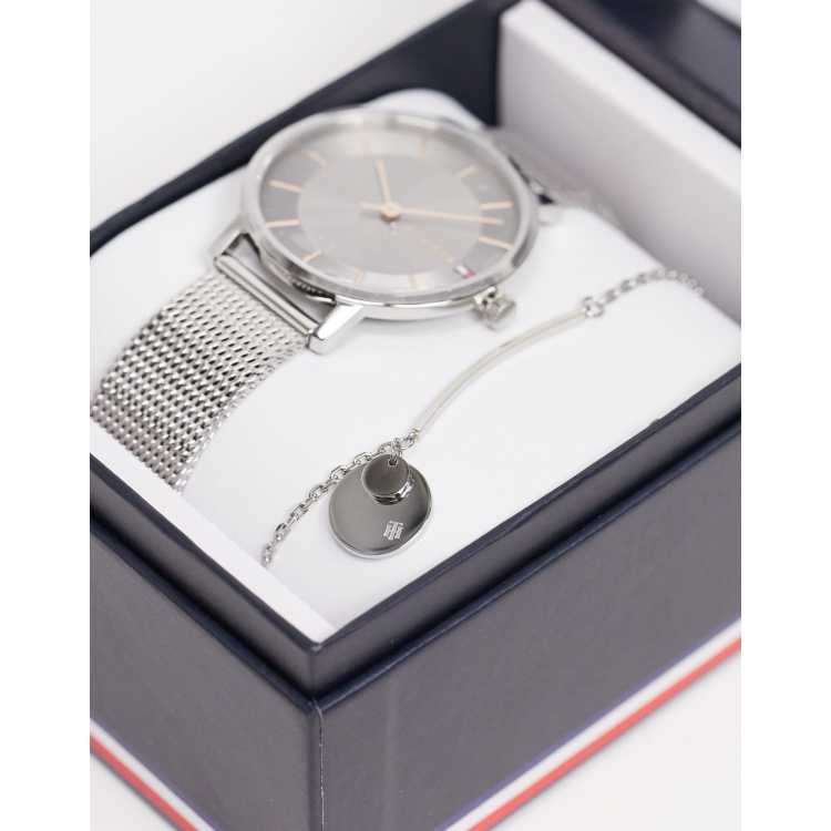 Tommy hilfiger watch hot sale and bracelet set