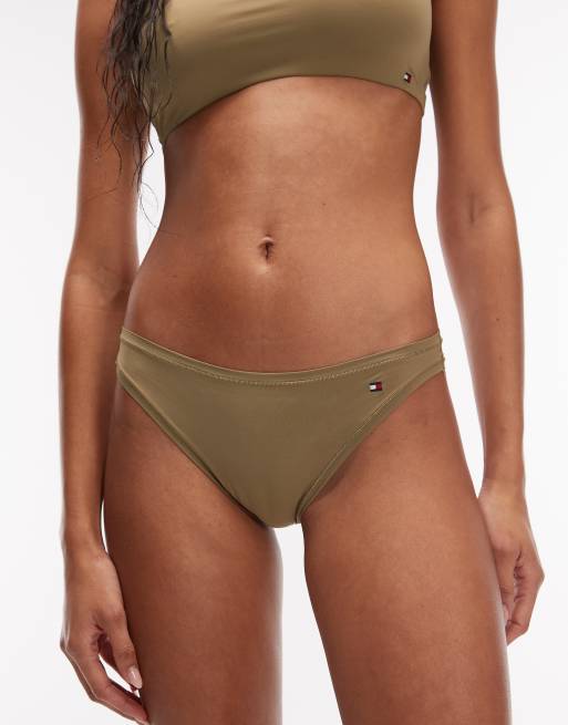 Tommy Hilfiger Microfibre Essentials bikini briefs in khaki, 4 of 4