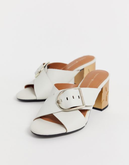 Tommy hilfiger store buckle mid heel