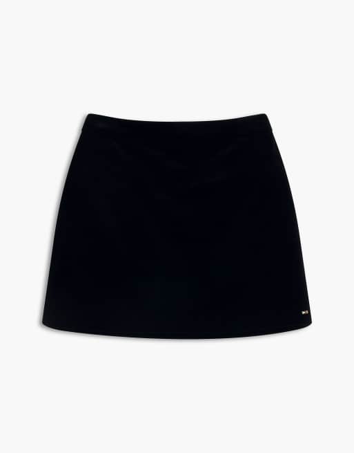 Tommy Hilfiger mini-jupe en velours noire, 5 de 5