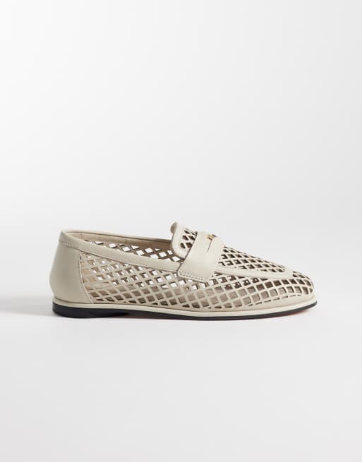 Tommy Hilfiger - Mocassini beige con moneta taglio laser