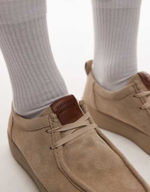Tommy Hilfiger - Mocassini beige in camoscio, 4 di 4