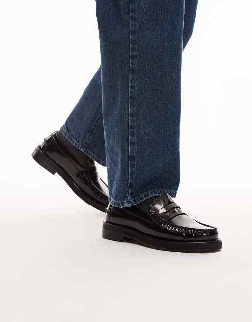Tommy Hilfiger - Mocassini in pelle neri, 4 di 4