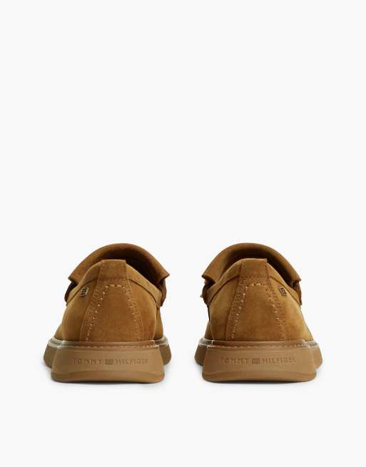 Tommy Hilfiger mocassins à franges en daim marron, 4 de 7