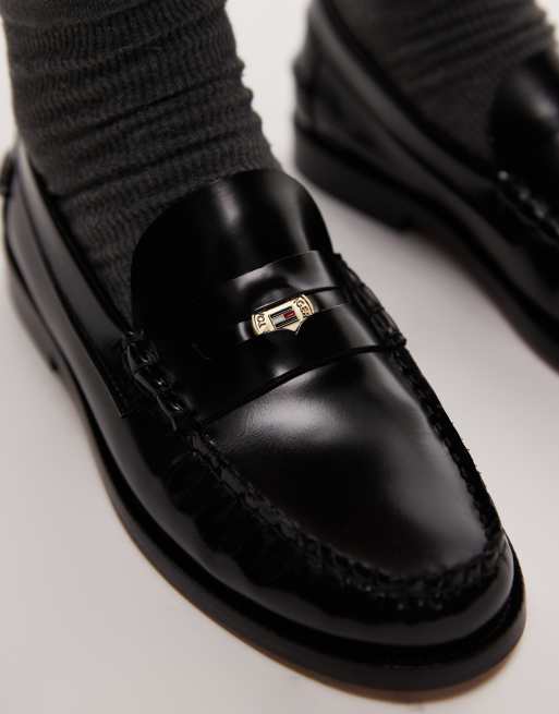 Tommy Hilfiger - Mocassins classiques en cuir - Noir, 2 de 4