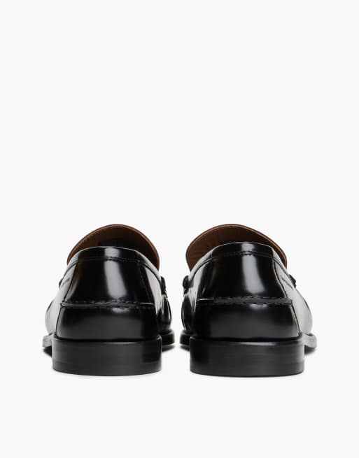 Tommy Hilfiger mocassins en cuir à étiquette New York noirs, 4 de 7