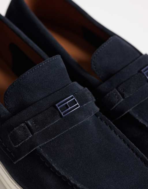 Tommy Hilfiger - Mocassins en daim - Bleu marine, 2 de 4