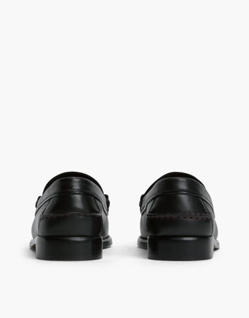 Tommy Hilfiger mocassins penny à rayures globales noirs, 4 de 7