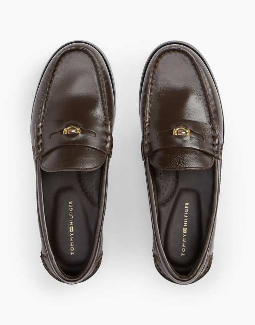 Tommy Hilfiger mocassins penny en cuir marron fondant, 3 de 7