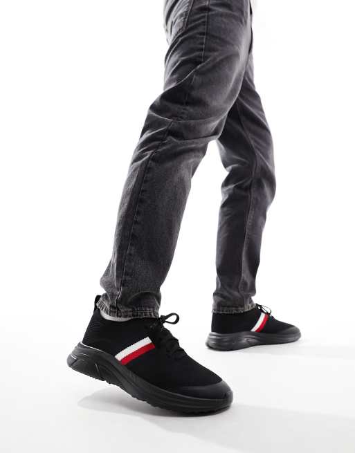 Tommy Hilfiger Modern Essential Sneakers nere in maglia con