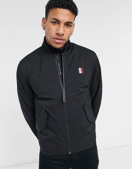 Black tommy 2025 hilfiger bomber jacket