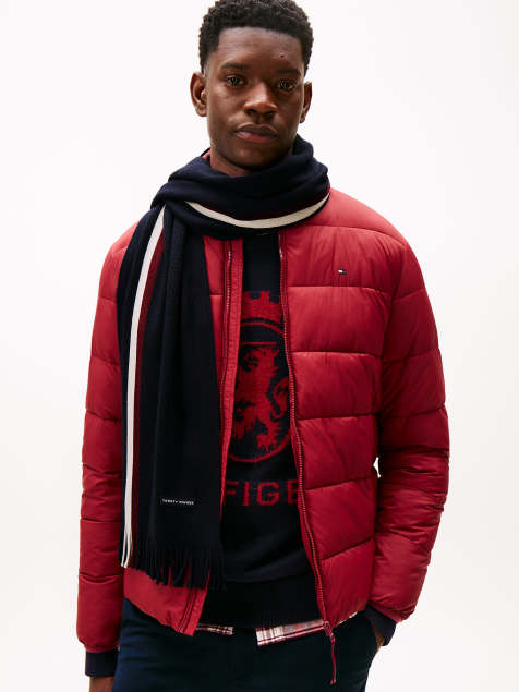 Tommy Hilfiger – Modern Heritage Signature – Schal aus Wollmix in Dunkelblau - view 1
