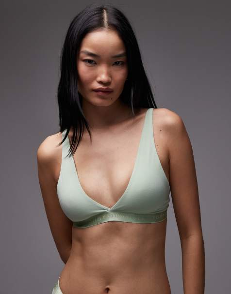 Tommy Hilfiger - Modern Logo - Triangel bh met logo in mintgroen - view 1