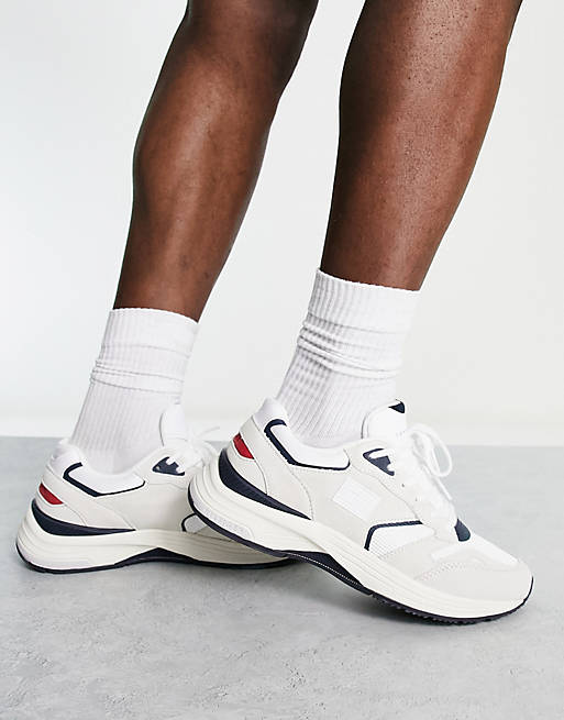 Tommy Hilfiger modern prep chunky sneakers in white | ASOS