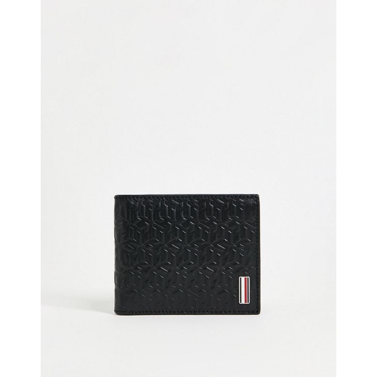 Tommy Hilfiger Monogram-Embossed Leather Wallet