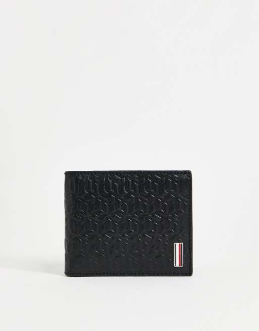 Tommy Hilfiger Monogram-Embossed Leather Wallet