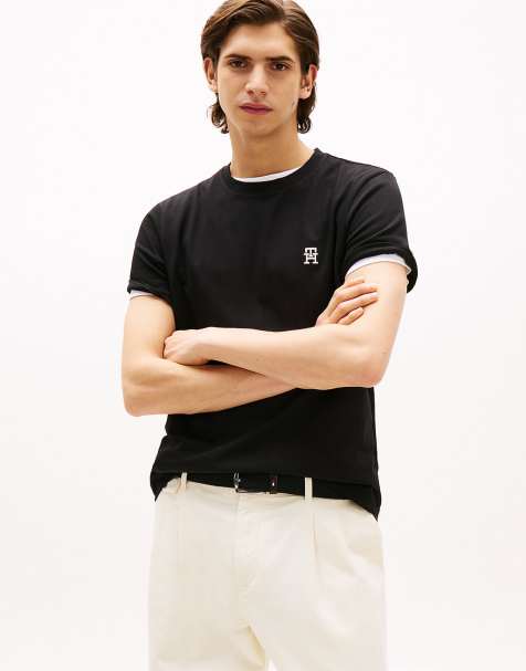 Tommy Hilfiger monogram tee in Orange - view 1
