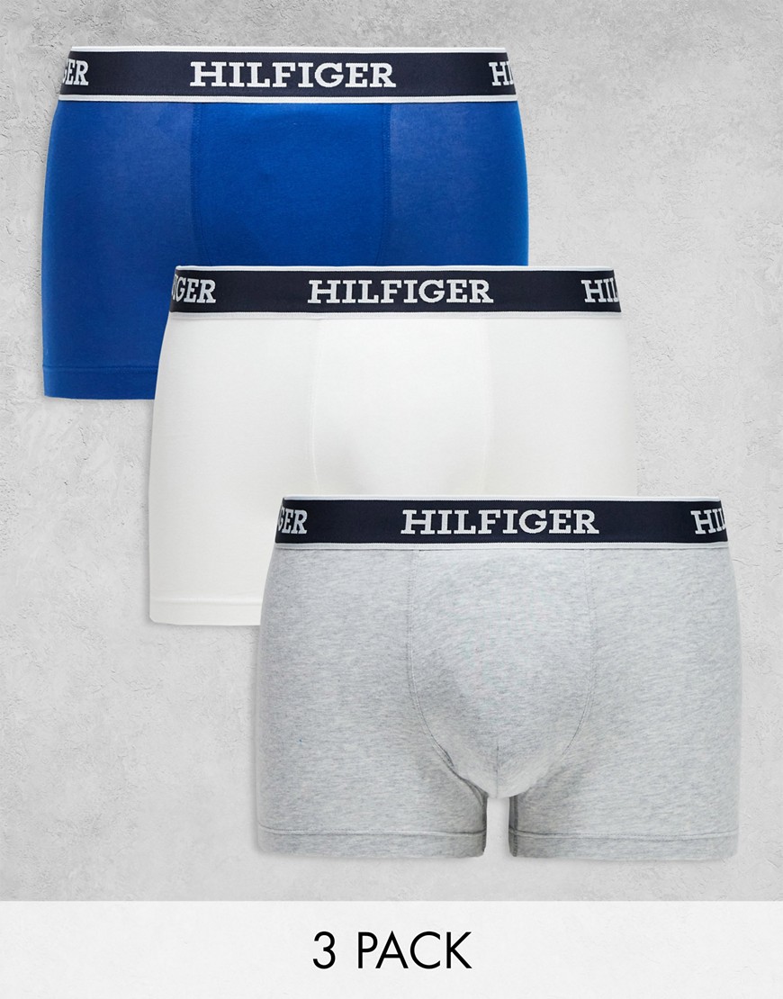 Tommy Hilfiger monotype 3 pack trunks in multi