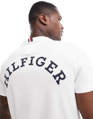 Tommy Hilfiger Back Logo Print Classic Fit T-shirt in White for Men