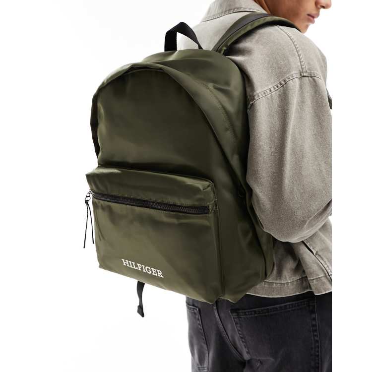 Tommy hilfiger shop olive green backpack