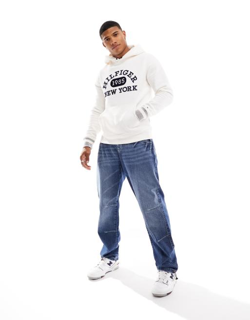 Hilfiger sale white hoodie