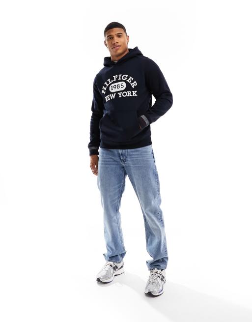 Tommy Hilfiger monotype collegiate hoodie | ASOS in desert sky