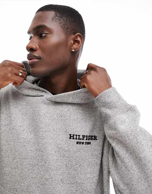 Tommy Hilfiger monotype hoodie in gray | ASOS