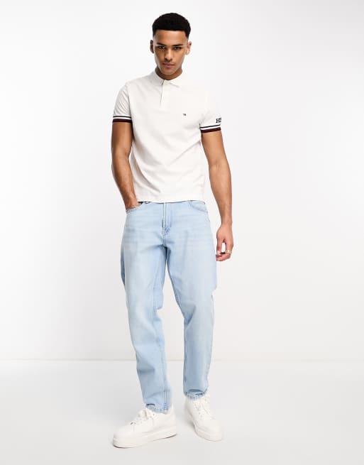 Tommy jeans clearance slim fit polo