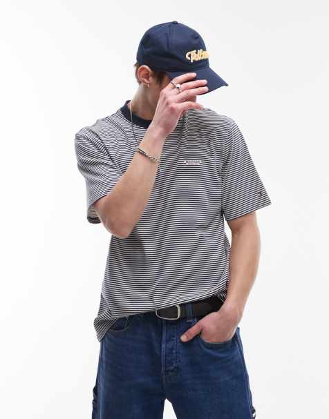 Tommy Hilfiger monotype stripe t-shirt in navy - view 1