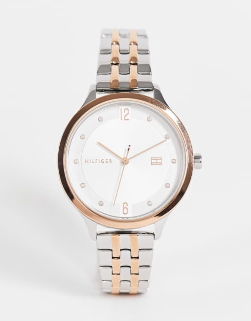 Tommy Hilfiger - Montre bracelet en métal mélangé pour femme - Multicolore