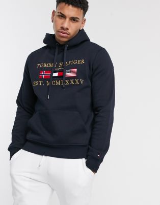 tommy hilfiger flag hoodie