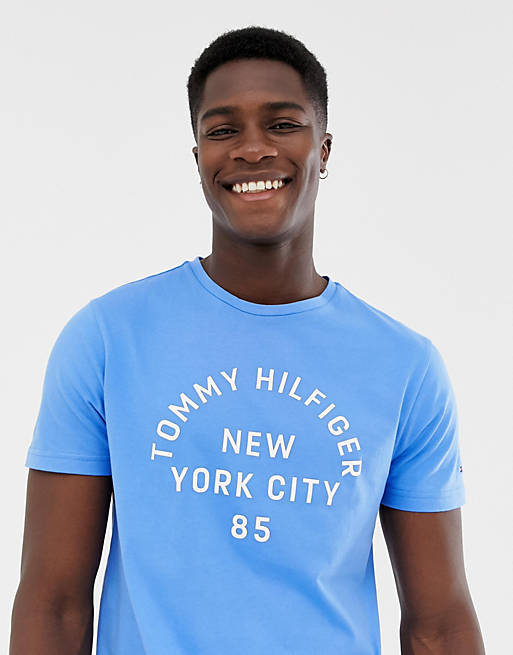 Tommy Hilfiger multi layered logo graphic t-shirt | ASOS