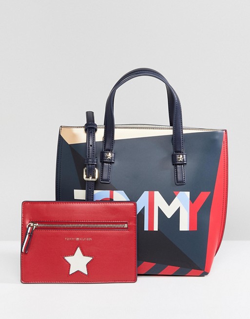 Tommy Hilfiger Logo Tote Bag with Pouch | ASOS