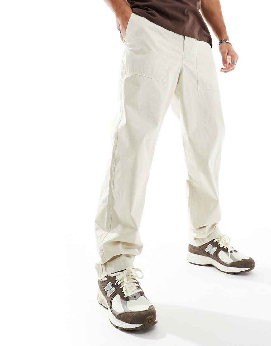 Tommy Hilfiger Murray papertouch utility trousers in stone-Neutral